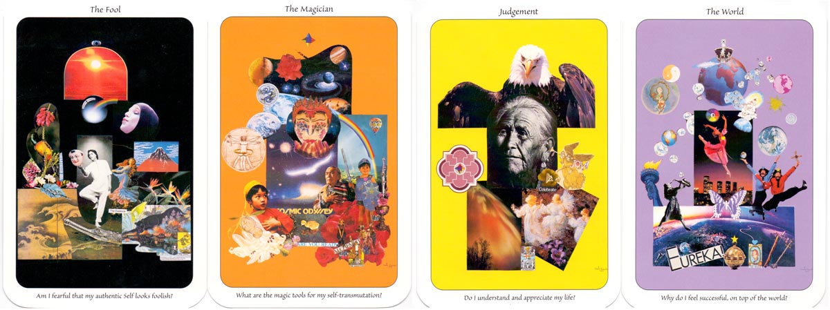 cards from “Self-Guided Tarot” by Cameo Victor, 1999