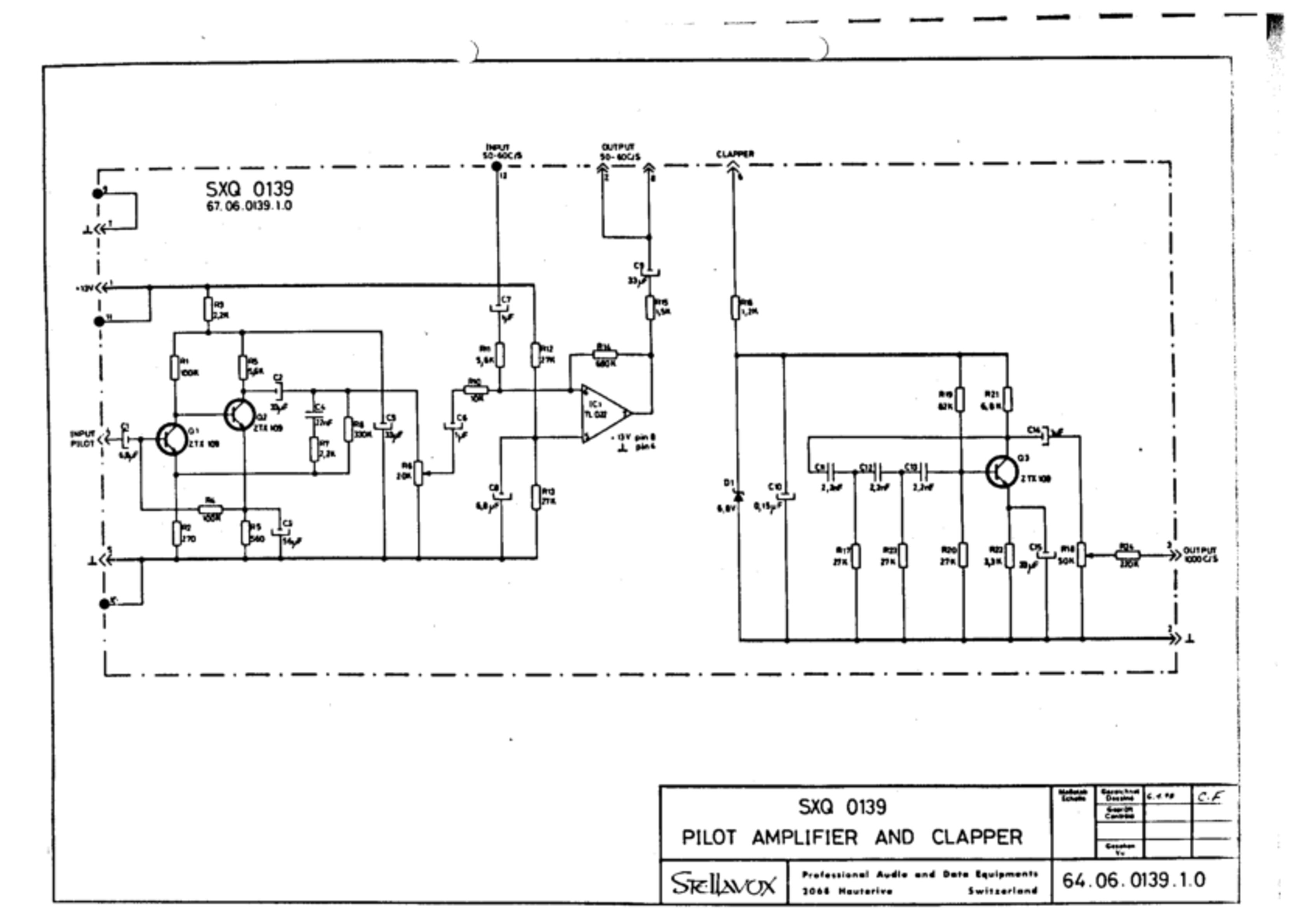 SXQ 0139 - Pilot amplifier and clapper - No. 64.06.0139.1.0