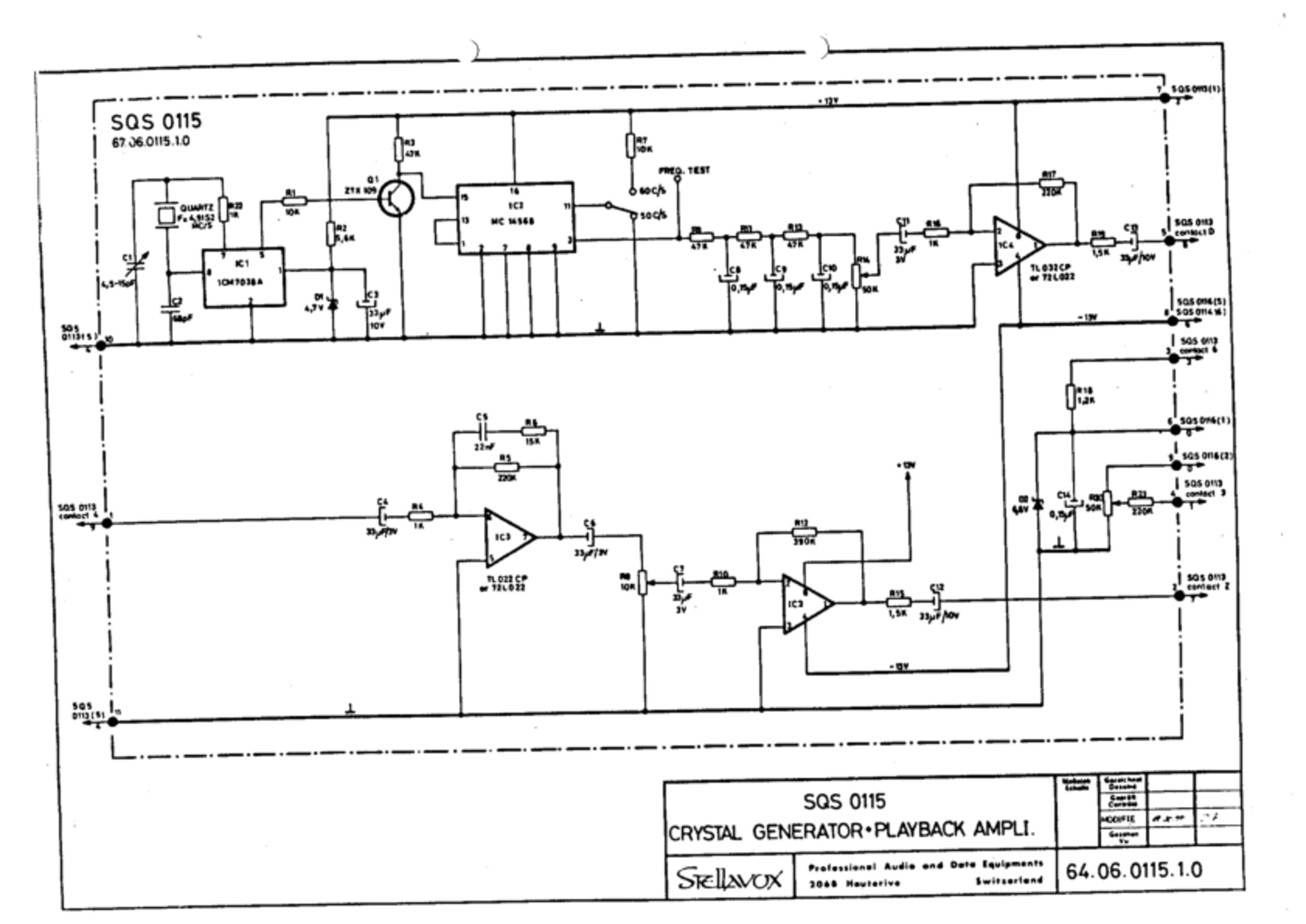 SQS 0115 Crystal generator